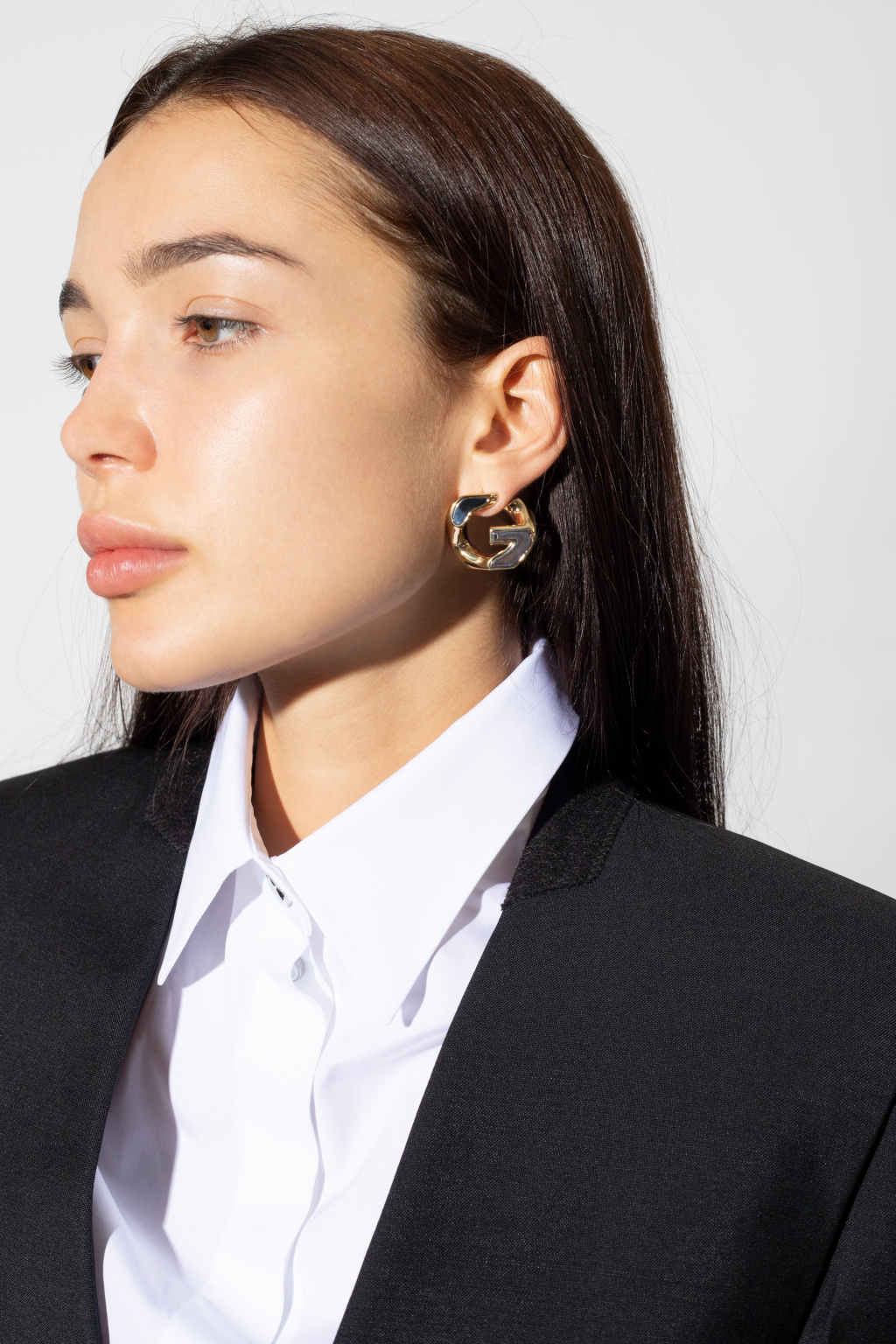 givenchy cardigan Logo-shaped earrings